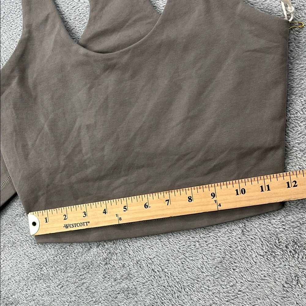 MATE the Label Women's Bike Shorts and Sports Bra Set in Taupe- read! - Picture 12 of 16